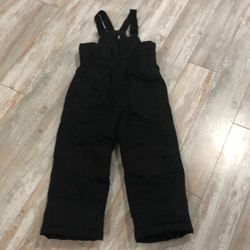 Black snow / ski pants overalls size xs 4/5